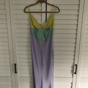 majorelle roselinda maxi color block dress